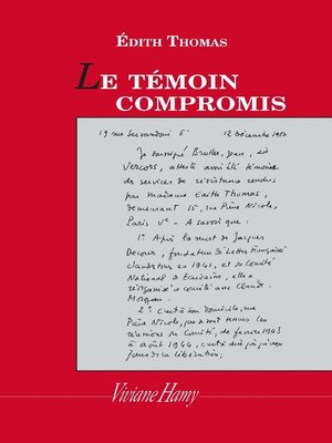 cover image of Le Témoin compromis